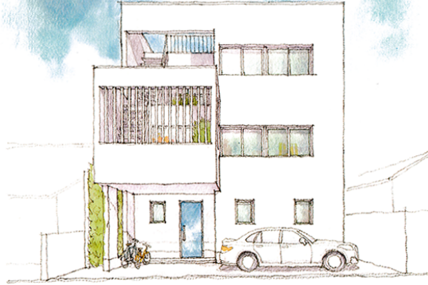 茨城すまいポート21水戸・つくば　コルビジュの設計した住宅のようなシンプルでモダンな住まいのプランへのリンク　複数のプランを比較できる